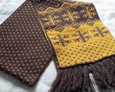 Cachecol Marrom/Amarelo