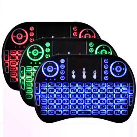Mini Teclado Keyboard Sem Fio Wireless Iluminado Luz Led