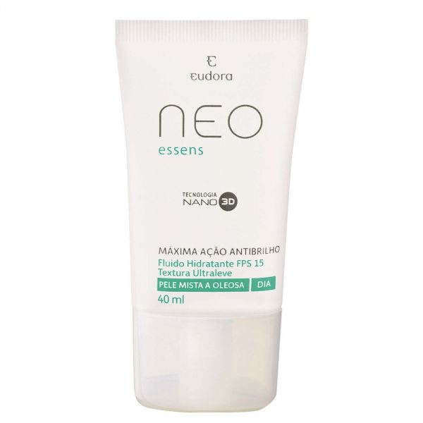 FLUIDO HIDRATANTE FACIAL DIURNO EUDORA NEO ESSENS PPS 15 40ML