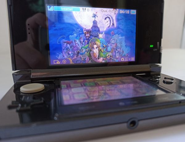 Nintendo 3ds com 32gb e Jogos + Acessórios