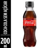 COCA COLA GAR. SEM ACUCAR 200ML