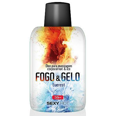 Óleo Para Massagem Beijável FOGO E GELO Everest