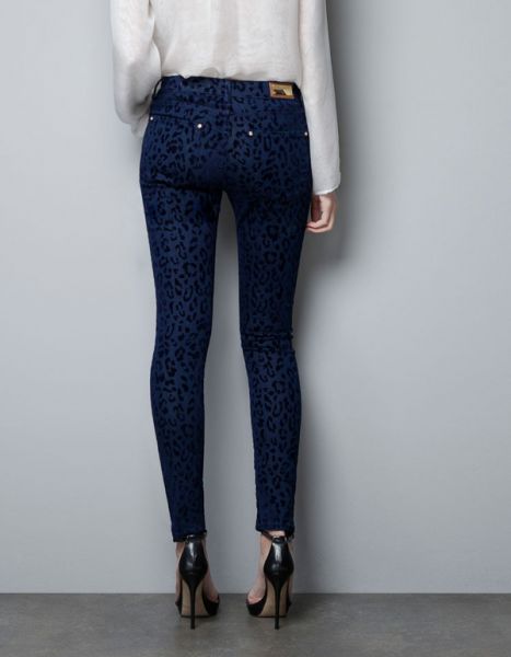 CALÇA STRETCH AZUL ONCINHA TAMANHO G