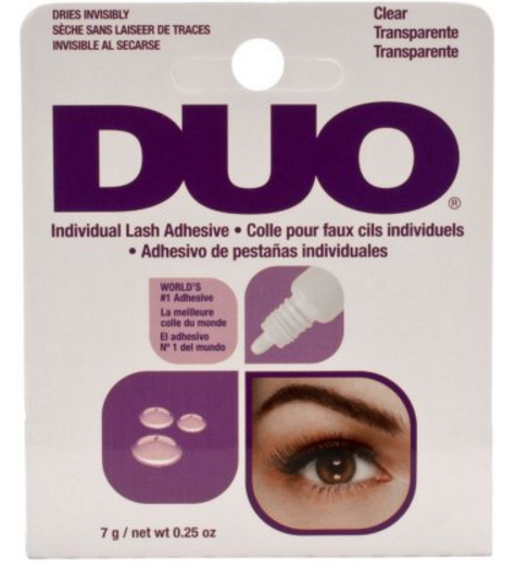 Duo Cola transparente para cílios postiços individuais