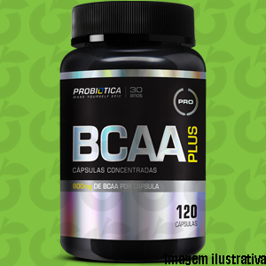 BCAA Plus 800mg 120 Cápsulas Probiótica
