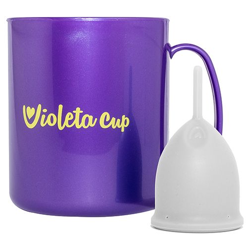 Violeta Cup - Tamanho A - Incolor - Kit com Caneca