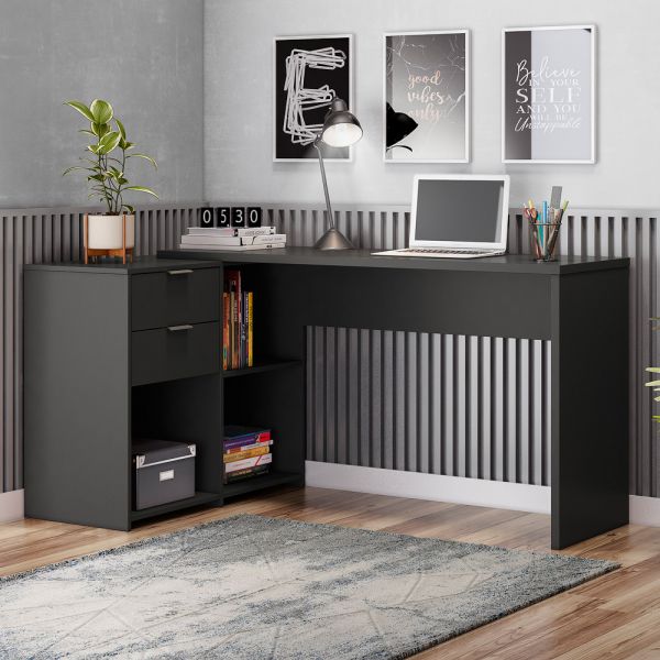 Mesa Office NT 2060 2G3N Preto Tx Notavel Moveis