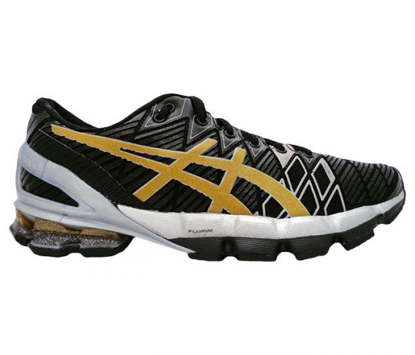 Tênis Asics Gel Kinsei 5 Preto e Dourado ( replica )