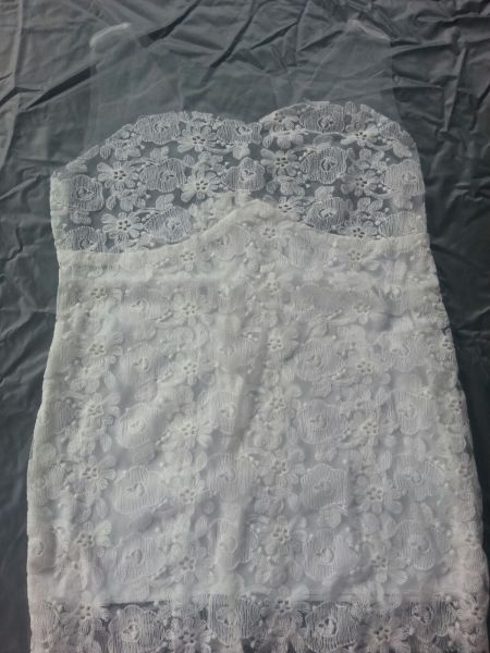 Mini vestido Branco tomara que caia