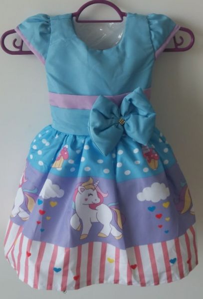 Vestido Unicórnio Roxo