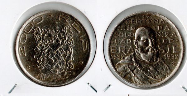 MAG P719-3 2.000 Réis - 1932  D. João III - IMPECÁVEL