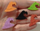 Chapéu Bruxa Neon Colorido (120 Adesivos)