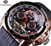 Relógio Masculino Mecânico Pulseira De Couro Homens De Estil