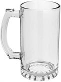 Caneca de vidro transparente 475ml.importada AAA para sublimação.