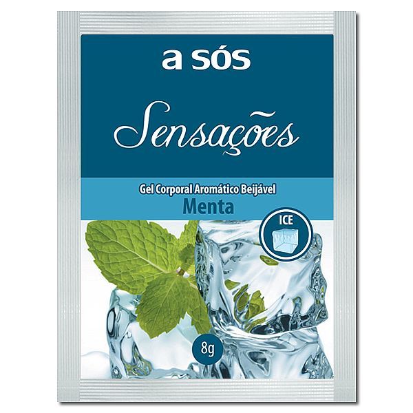 Gel Comestível Menta Ice (Resfria!) - Sachê 8g (A Sós)