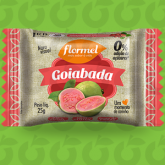 Goiabada Barra zero açúcar, zero glúten e zero lactose 25 Gramas FlorMel