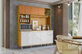 Kit Cozinha Nuria 180 9P1G3N Freijo Efeito Ripado 3D.Off White Poliman