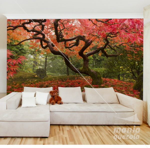 Adesivo Painel Árvore do Bosque