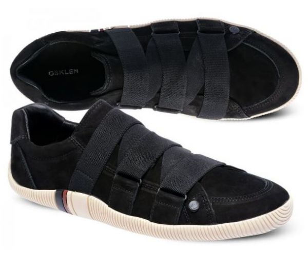 SAPATENIS OSKLEN NOBUCK E ELÁSTICO PRETO - SKM-200