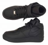 BOTA NIKE AIR FORCE FEMININO COURO PRETO - NK-5588