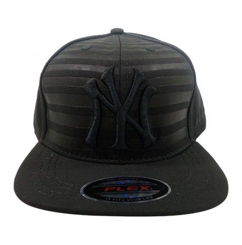 BONÉ ABA RETA NEW YORK YANKEES PRETO