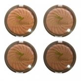 Kit com 4 Unidades de Pó Bronzeador Efeito Iluminado Bella Femme