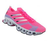 Tênis Feminino Adidas Flyknit Bounce Rosa e Azul