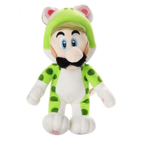 Super Mario Bros Luigi Plush Macio Toy Nintendo Animal Do Gato Crianças
