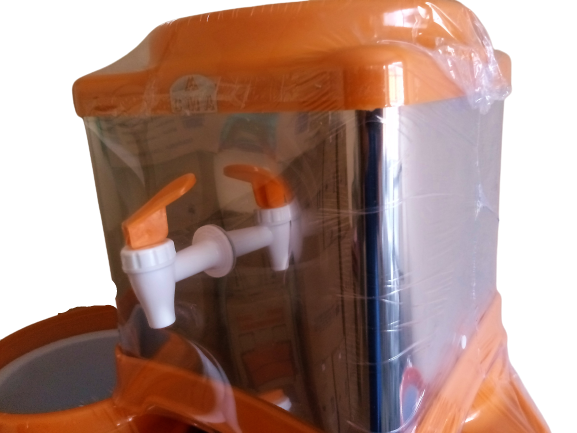 Bebedouro Suporte Inox CMA P/galão na cor Laranja