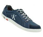 Sapatênis Calvin Klein com Camurça Azul Marinho