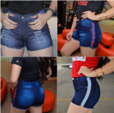 Short Jeans Feminino Cintura Alta com Lycra Atacado Revenda