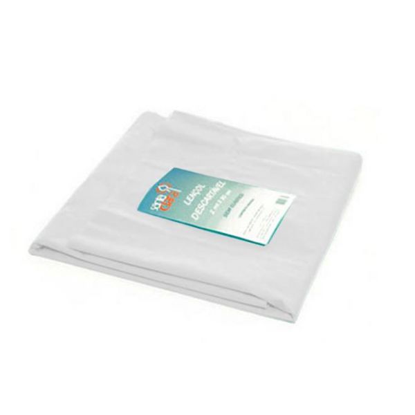Lençol Descartavel Sem Elastico Maca Tnt 2,00x0,90cm 5 Unid