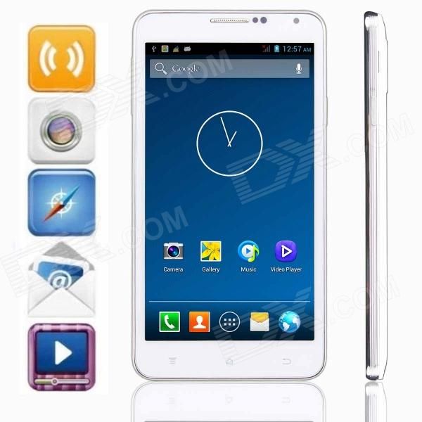 KICCY NOTA 3 MTK6582 Quad-Core Android 4.2 WCDMA barra de telefone com 5.5 "IPS, Wi-Fi, GPS, 4 GB de