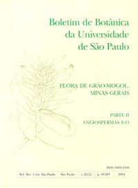 Boletim de Botânica da Universidade de São Paulo Flora de Grão-Mogol, Minas Gerais parte 2