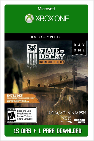 STATE OF DECAY - Xbox One - 15 DIAS + 1