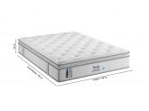 Colchao Casal Sealy Comfort Gel Molas MastePocket 138x188x32 Plumatex