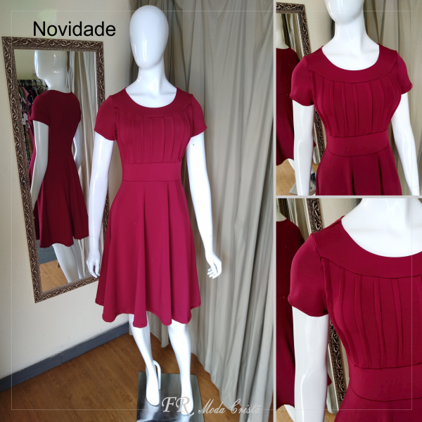 vestido nervuras