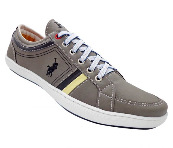 Sapatênis Polo Ralph Lauren Couro Sintético Grafite MOD:12872