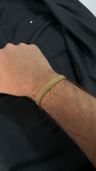 *pulseira masculina de aço inoxidável*