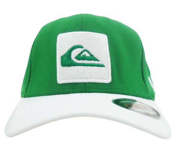 Boné Quiksilver Verde e Branco