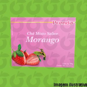 Chá de Morango Sachê 30 Gramas 10 Unidades Prenda