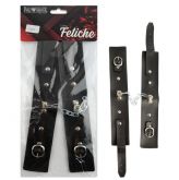 ALGEMAS BRACELETE EM COURO SINTÉTICO PAU BRASIL COR PRETO