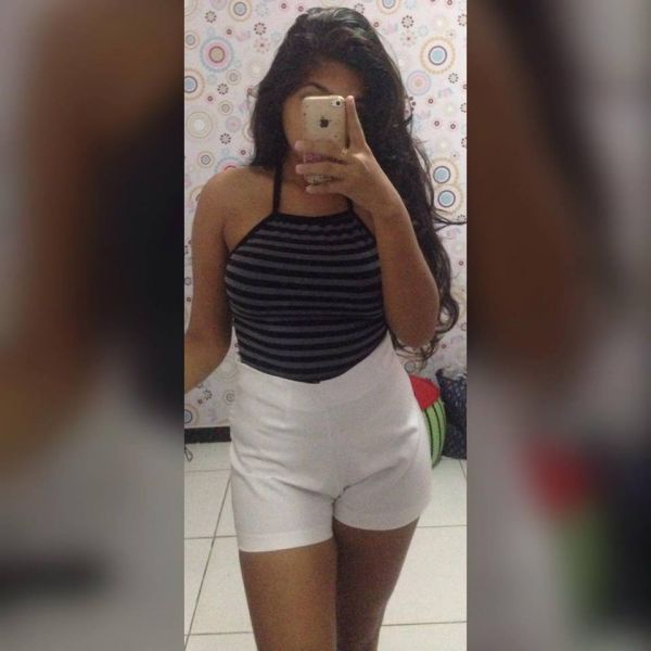 Cropped estampado listrado