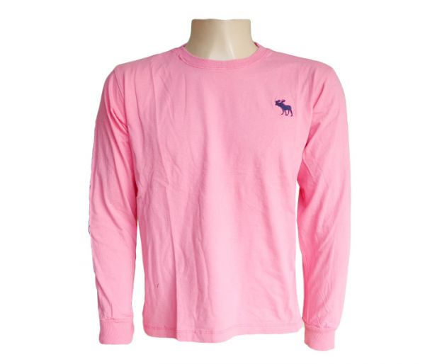 Camisa Abercrombie Manga longa Rosa