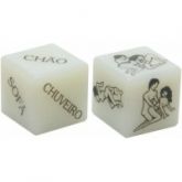 Dados Jogo do Prazer Hot 2 unidades -  Sexy Fantasy