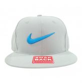 BONÉ ABA RETA NIKE CINZA E AZUL