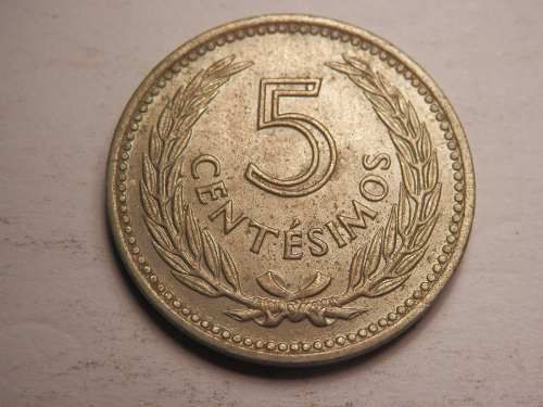Moeda do Uruguai 5 Centésimos 1953