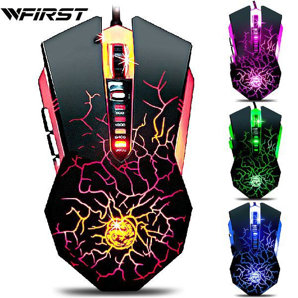 Mouse gaming WFIRST Dragon 3600 DPI USB