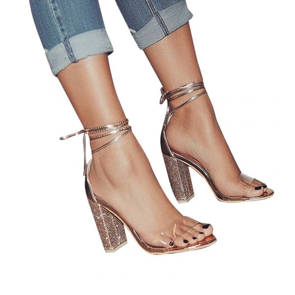 Sandália Barbara Strass Cod 203