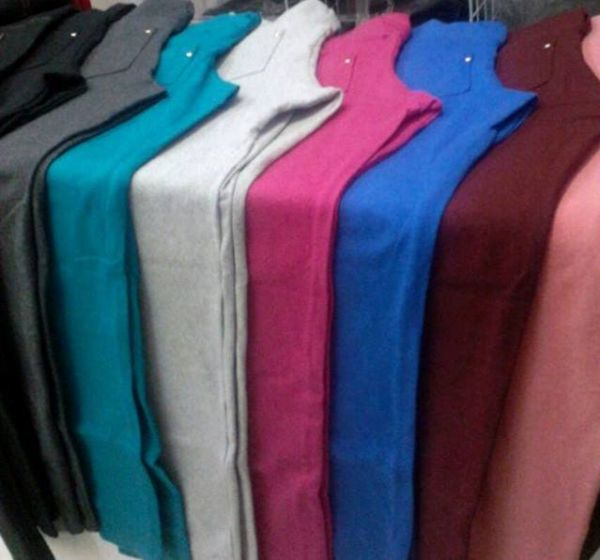 Calça cotton montaria com bolso cinza